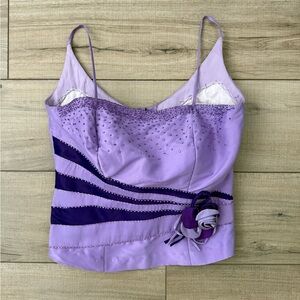 Beaded Purple and Lavender Corset Style Camisole